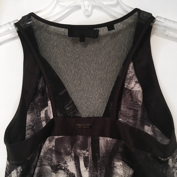 Guess Black & White Abstract Print Tie Waist Romper – Size XS - Picture 2 of 5